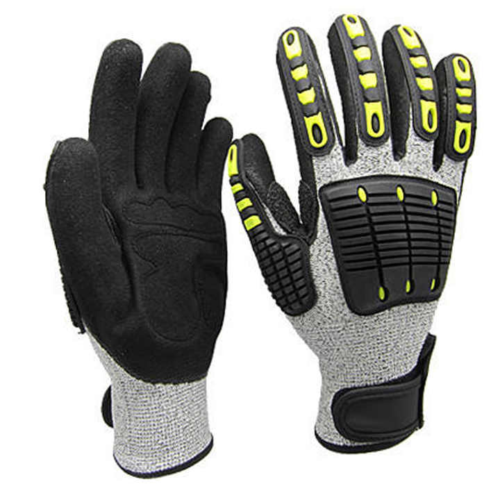 Work Glove Impact - قفازات عمل متينة مقاومة للقطع، قفازات