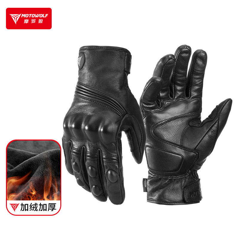 Motorcycle Glove Knuckle - قفازات شتوية للدراجات النارية للرجال والنساء