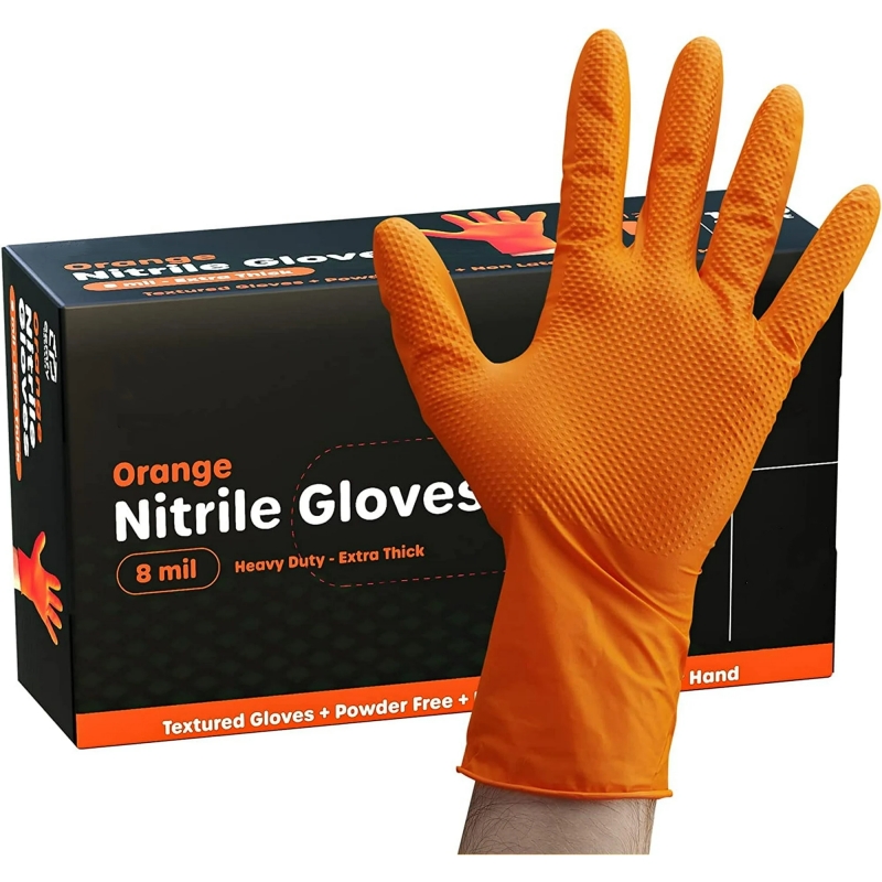 Nitrile Mechanic Glove - قفازات النتريل 8mil سميكة 30/50 قطعة