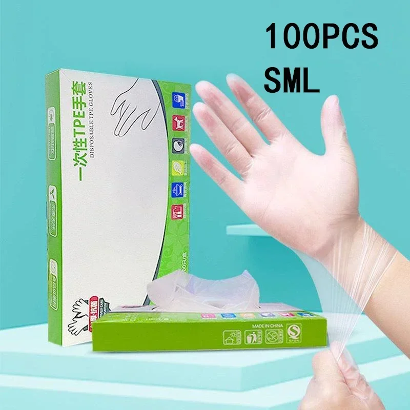 Latex Disposable Glove - 100/200 قطعة الغذاء الصف قفازات يمكن