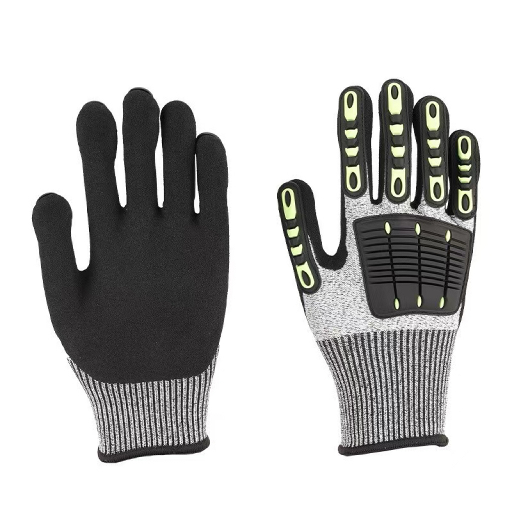 Work Glove Impact - قفازات عمل واقية مضادة للصدمات والانزلاق،