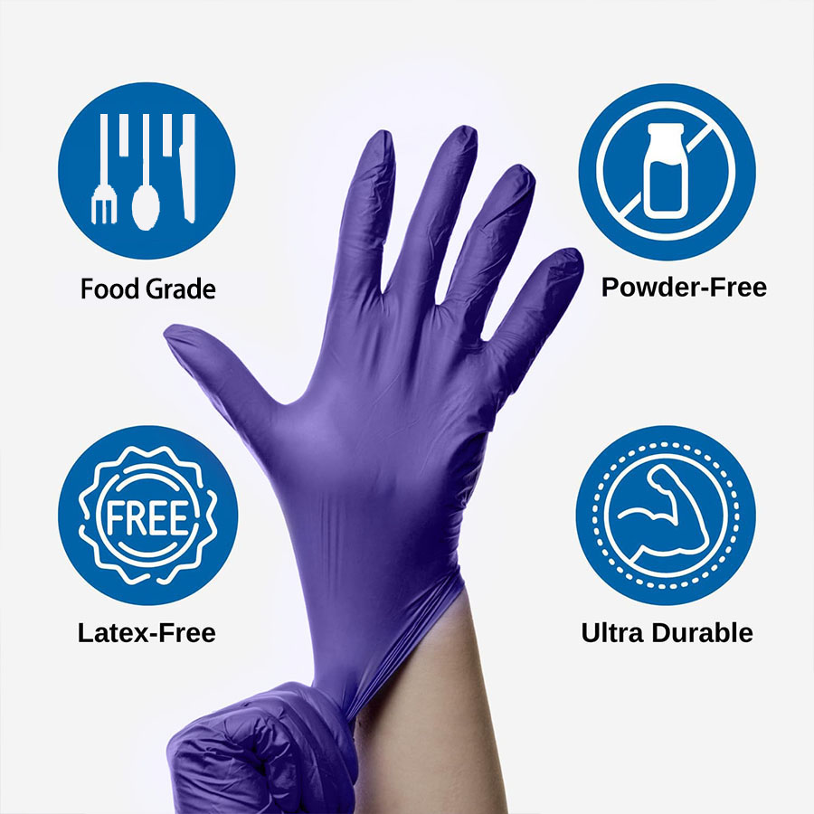 200 قطعة قفازات نيتريل للاستخد - مراجعة Exam Glove Nitrile وسعره