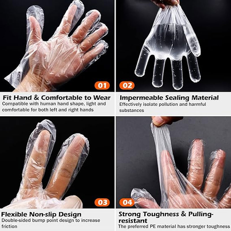 قفازات بلاستيكية شفافة للاستخد - مراجعة Latex Disposable Glove وسعره