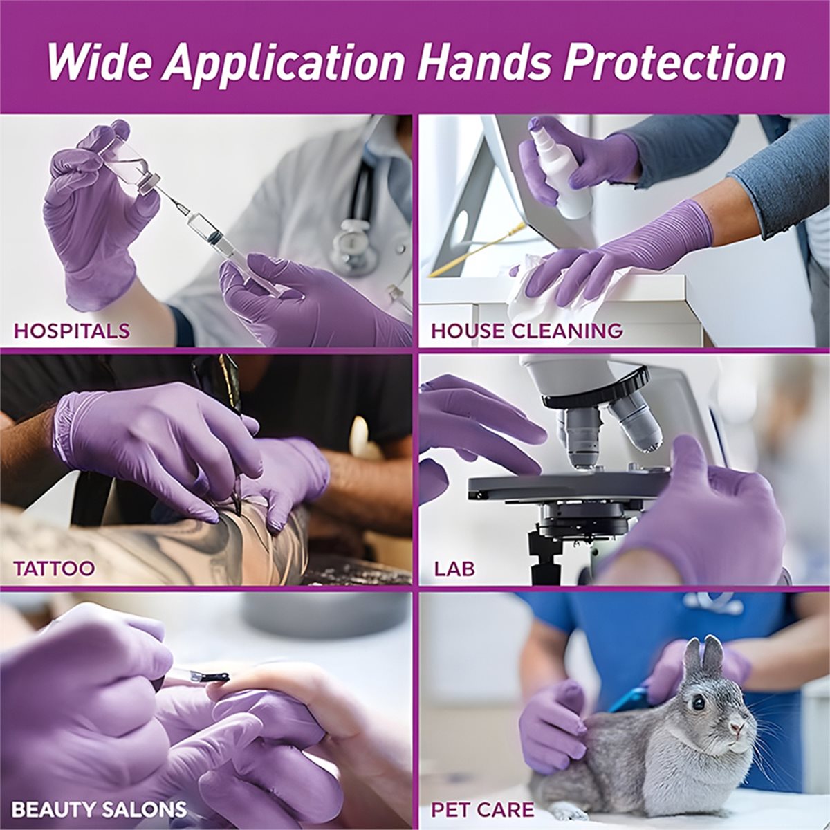 قفازات نيتريل A78I للاستخدام م - مراجعة Exam Glove Nitrile وسعره