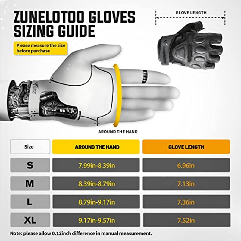 قفازات عمل تكتيكية بدون أصابع  - مراجعة Work Glove Impact وسعره