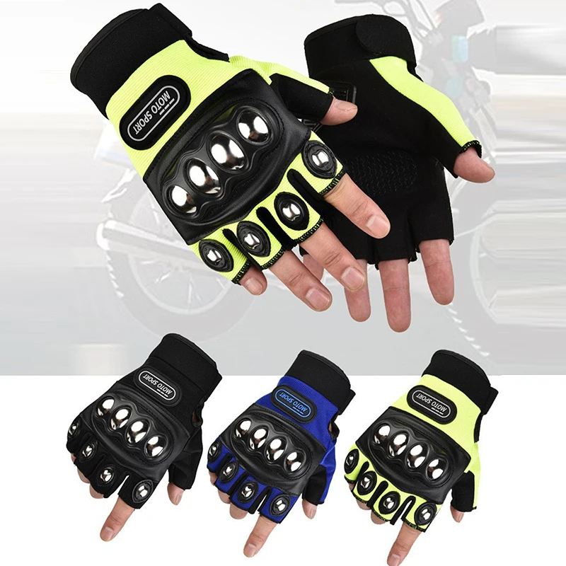 قفازات دراجات نارية واقية بنصف - مراجعة Motorcycle Glove Knuckle وسعره