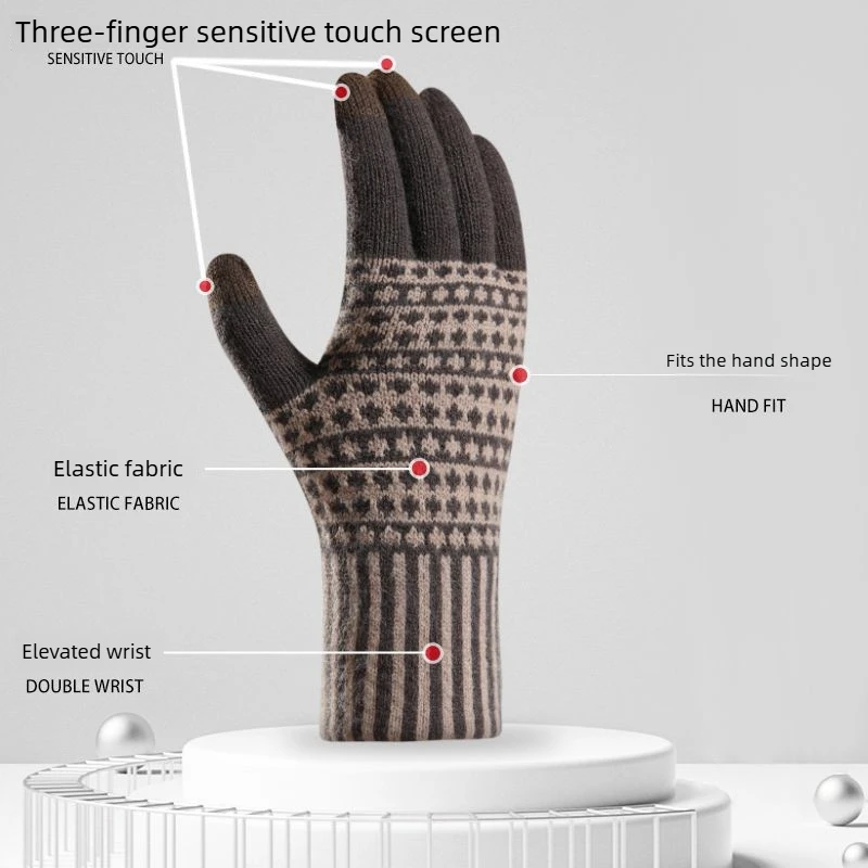 قفازات شاشة لمس جديدة للرجال،  - مراجعة Wool Glove Lined وسعره